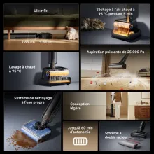 Dreame T12 Pro Aspirateur Laveur eau et pussiére